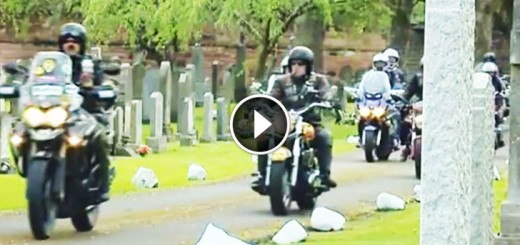 bikers rode funeral unknown baby