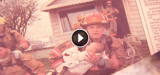hero firefighter save baby reunite