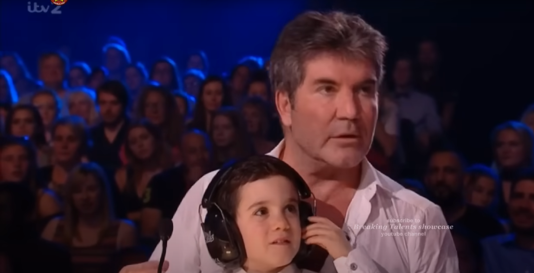 An moment! Simon Cowell and his son Eric light up the