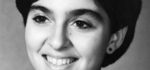 A rare horizontal black and white portrait of a legendary future female musician before she became famous.